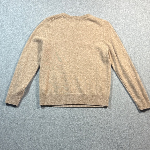 Quince Mongolian Cashmere Crewneck Sweater Telluride, CO Oatmeal Size Medium - Picture 7 of 9